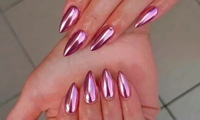 Pink Chrome Nails