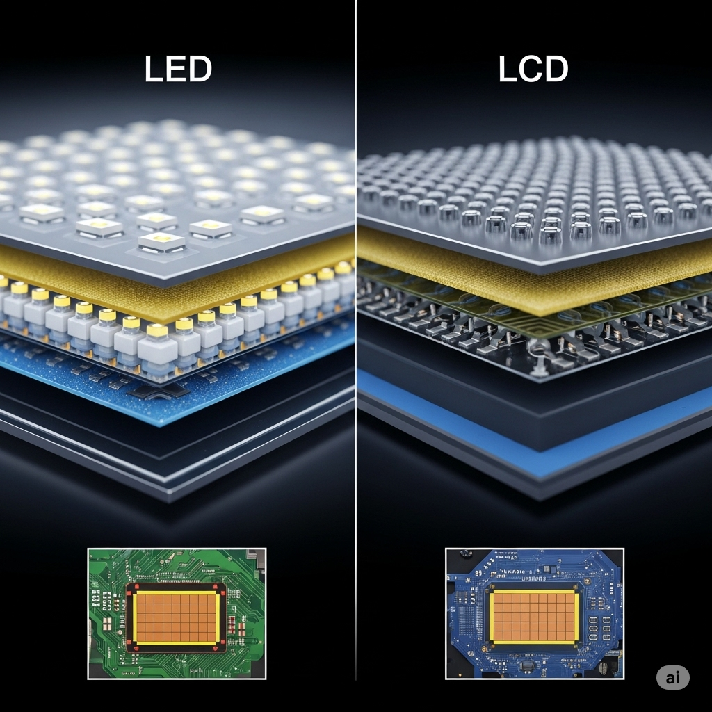 Difference Between LED and LCD