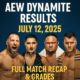 AEW Dynamite July 12, 2025 match results with featured wrestlers Bryan Danielson, Rhea Ripley, Samoa Joe, and MJF