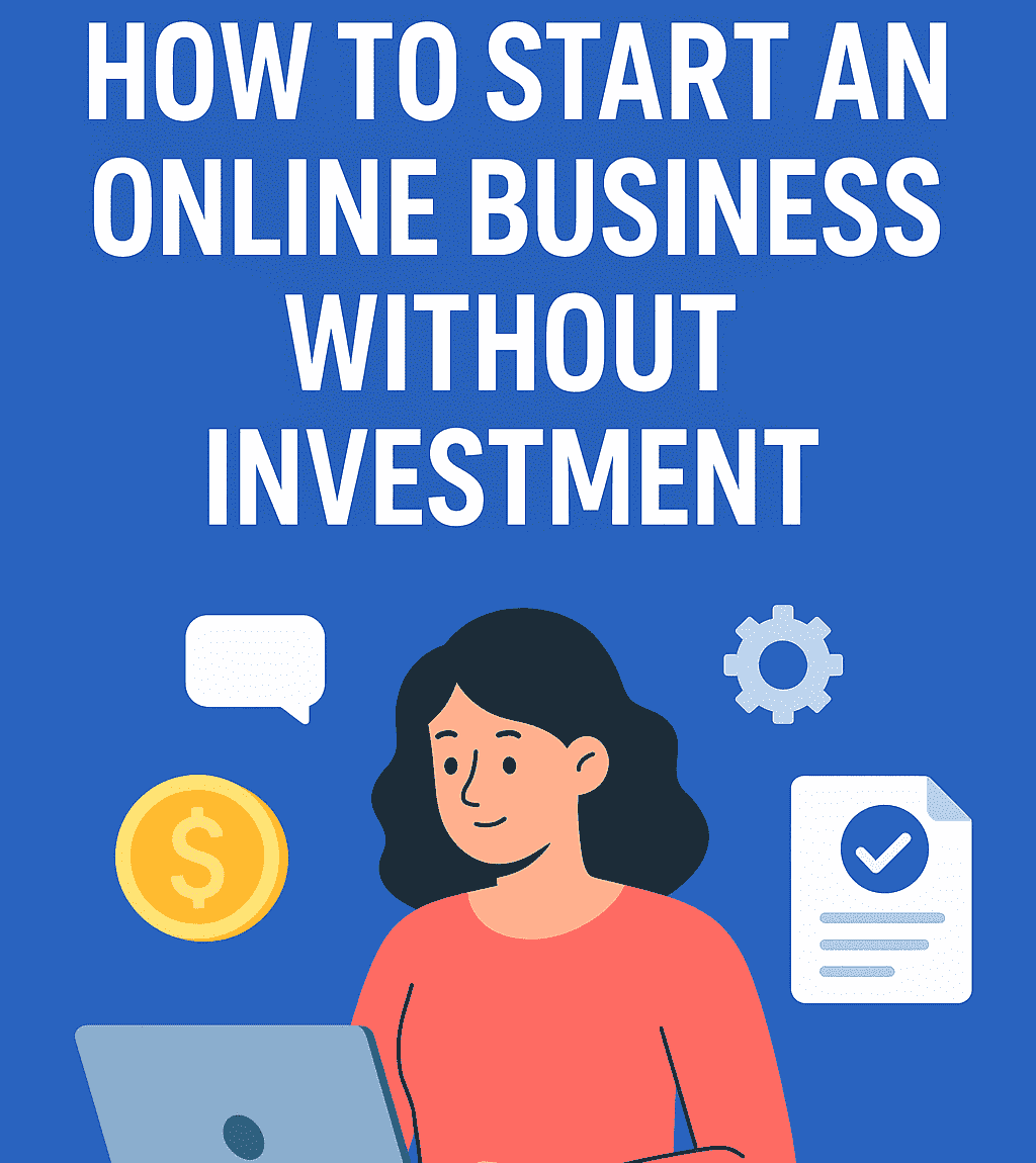 How to Start an Online Business Without Investment in 2025